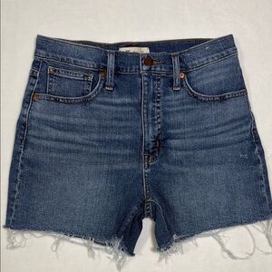 Madewell High Rise Blue Denim Shorts- Size 26